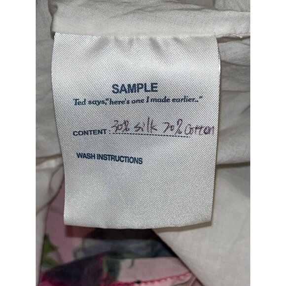 Ted Baker Pink Floral Belted Wrap-Style V-Neckline Knee Length Dress Women's Siz - Picture 7 of 9